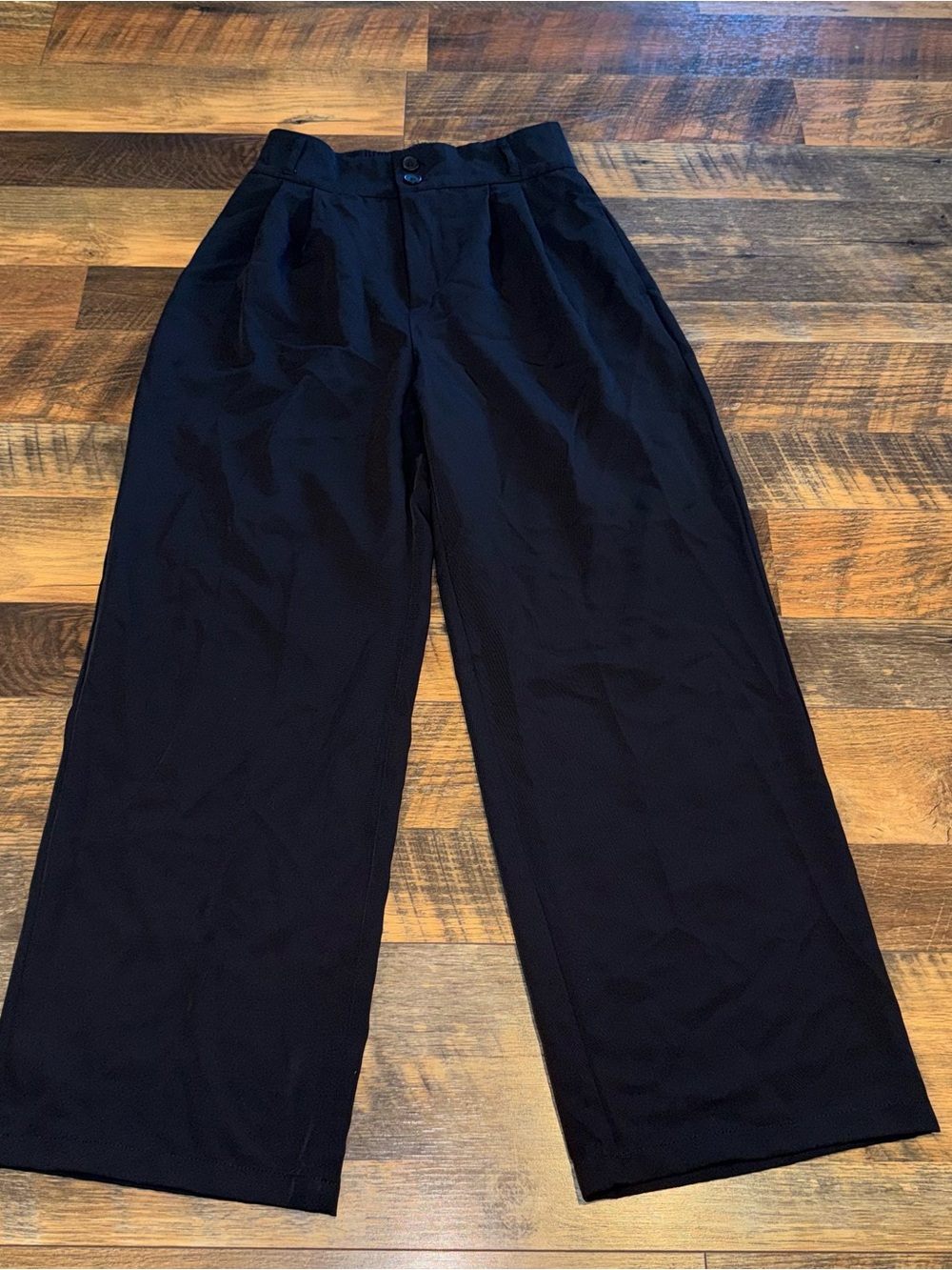 HALARA Black High Waist Wide-Leg Women's Pants